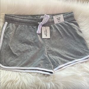 Charlotte Russe Gray Athletic Dolphin Shorts with Elastic Waistband